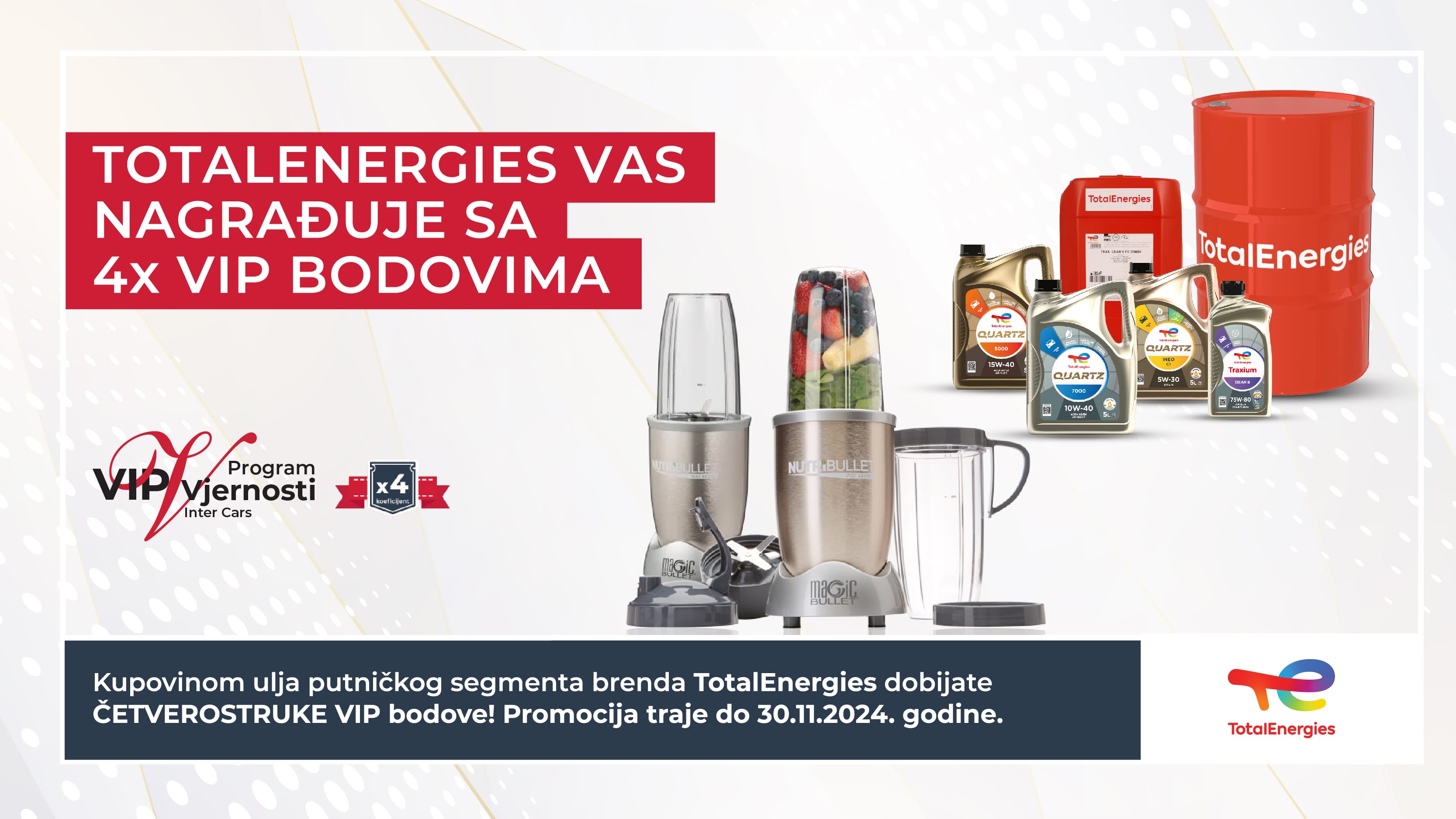 Uz TotalEnergies do ČETVEROSTRUKIH VIP bodova